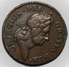 1722 Woods Hibernia Halfpenny - Copper Colonial Coin
