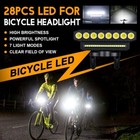 Usb Rechargeable Bicycle Front Headlight Super Bright Led Bike Light With Horn