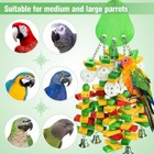 Large Bird Toys  Parrot Toys For Macaws African Grey Amazon Parrots  Green