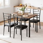 Dining Table Set Kitchen Table And Chairs For 4  5 Piece Kitchen Table Set