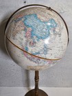 Vintage Replogle 16  World Classic Series Globe W  Brass   Wood Base 38  Tall