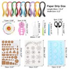 Quilling Paper Set Paper Quilling Kit With 43 Colors 900 Paper Strips 5mm Width