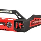 Front Bumper 144w Led Bar 4 5  Fog 18w Led Winch Plate Dring 07-23 Jeep Jk Jl Jt