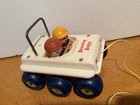 Vintage 1970s  Fisher Price  122 Bouncing Buggy Pull Toy Car