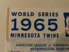 1965 World Series Game 7 Ticket Stub Twins Dodgers Koufax Vs Kaat Met Stadium