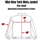 Nike New York Mets Mlb Jacket Mens Small Blue Full Zip Windbreaker Embroidered