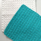 Handmade Set Of 2 Crochet Cotton Dish Cloths 8 x8 5  Inches  new 