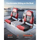 2-pack Boat Seats High Back Folding Fishing Boat Seat Sponge Padding Chair