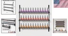 Space-saving 3-tier Nail Polish Organizer - Black Metal Wall Rack For 45 Bottles