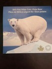 2014  50 Silver Coin Canada Polar Bear 1 2 Ounce Pure Silver 99 99  Unc   Coa
