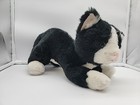 Vintage Princess Soft Toys Tuxedo Cat Black And White Plush Stuffed Animal 12   