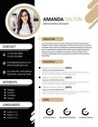 50  Cv Resume Templates Minimalist Editable Ms Word Instant Download Job Design