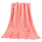 Baby Kid Soft Warm Plain Fleece Blanket Home House Sofa Bed Throws Rug 50 70cm