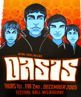Oasis Poster  Festival Hall  Melbourne  December 2005  Artwork  By Tom Cleave