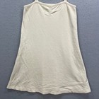 Noble Camisole Top Womens S Cream Organic Cotton Pointelle Knit Pajama Lounge