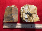 Two Ohio Flint Ridge Knapping Cores   Chert - Weighs 1 Lb  11 Oz  Total