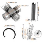 2x Front Rear Driveshaft U-joint For Polaris Rzr 570 800 S 900 1000 Xp Trail S