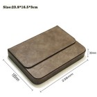 Leather Hard Fountain Pen Case 12 Slots Stationery Storage Box Organizer Gift Us