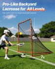 Vevor 6 x6  Lacrosse Goal Net Folding Backyard Lacrosse Training Equipment Steel