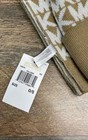 Michael Kors Women s Scarf   Beanie Hat Set Camel White Mk Logo Print Nwt O s