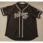 Disney Nightmare Before Christmas Jack Skellington Baseball Jersey Black Xl Mens