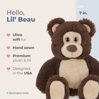 Lil  Beau Small Brown Plush Stuffed Animal Teddy Bear  7 Inches
