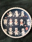 2 Kawaii Mino Ware Kitty Cat Decorative Plates Made In Japan 9 1 2 