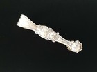 Antique Imperial Russian 84 Silver Gilt Rococo Repousse Sugar Tong Russia Empire
