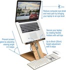 Book Stand Laptop Holder Adjustable Height For Reading Bible Large Textbook Ipad
