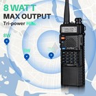 Long Range Walkie Talkie 100 Mile Two Way Radio Charge Headset Waterproof 2 Pack