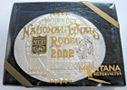 Hesston Gold   Silver 2002 Nfr Cowboy Rodeo Adult Buckle New Montana Silversmith