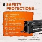 Litime 29 2v 40a Ac-dc Smart Charger For 24v Lithium Lifepo4 Battery-refurbished