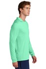 Sport-tek St420lsh Pro Long Sleeve Hoodie Tee Dri Uv Upf50 Performance T-shirt