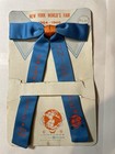 1964 65 New York Worlds Fair Western Bow Tie On Original Card Never Used Rare