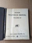John F Rider Volume 23 Television Tv Manual Service Repair Wiring Diagrams