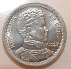 1954 Chile 1 Peso Brilliant Uncirculated