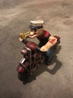 Popeye Motorcycle Cast Iron Patina Triumph Indian Harley Fatboy Collector Set