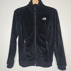The North Face Osito Fleece Jacket Black Full Zip Mock Neck Sm Cozy Fuzzy Hiking