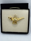 Disney Napier Aladdin Gold Genie Magic Lamp Jeweled Brooch Jewelry Pin