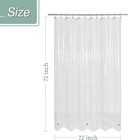 Clear Shower Curtain Liner Duty Peva Waterproof 72  x72   Mildew Resistant