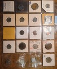 1891-1979 World 21 Coins Australia Denmark Greece Finland Tunisia  most Unc  Etc