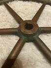 Original Ocean Salvaged Bronze Ships Wheel