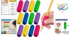 Ergonomic Pencil Grips 12 Pack Assorted Colors For Left   Right-handed Use