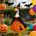Halloween Porch Goose Outfits  Pumpkin Witch 23 Inch  Cat
