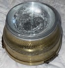 Vintage Circa 1872-1920 Metal Powder Puff Music Box With Lid Plays Aida 