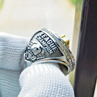 2025 Fantasy Football League Ffl Ring White Trophy Champions Souvenir Fan Rings