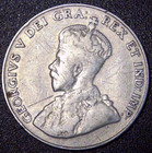 1922 Canada 5 Five Cents Nickel Coin - Km  29 - George V - Better Grade