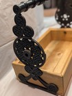 Wi Barn Antique Cast Iron New Wood Box Caddy Utensils Flowers Napkin Country