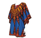 African Shirt Dashiki Print Men Women Flared Sleevehippie Top Sz S 100 cotton