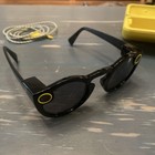 Snapchat Spectacles 1st Gen Black Glasses Case Cord Excellent Condition